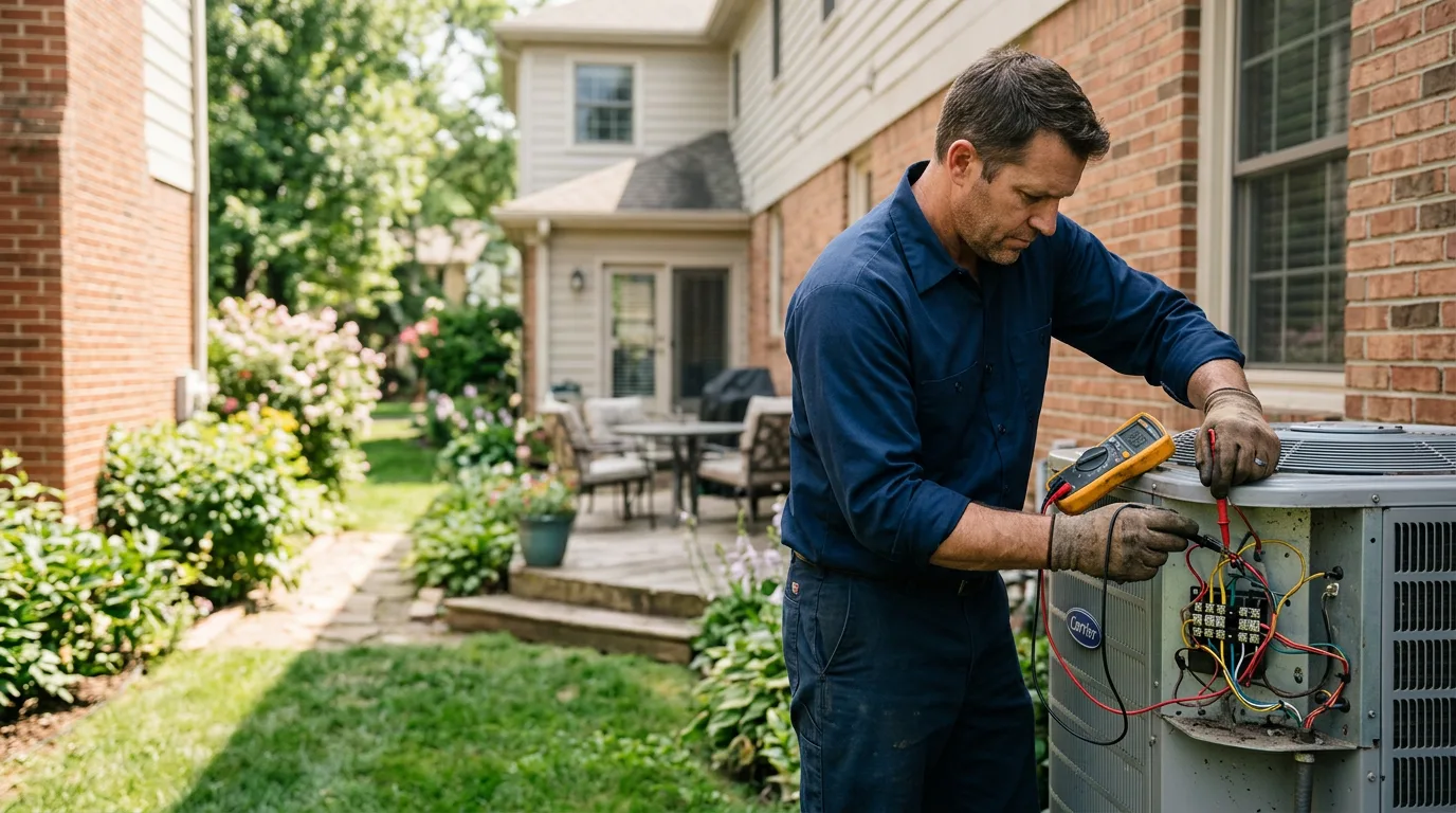 HVAC technician working near Lynchburg, MO